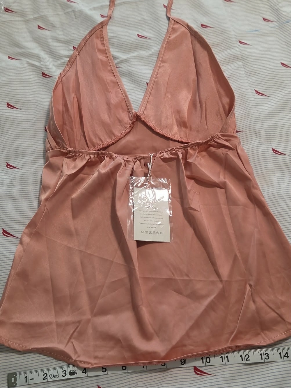 Women's Satin Chemise Slip Nightdress - Dusty Rose